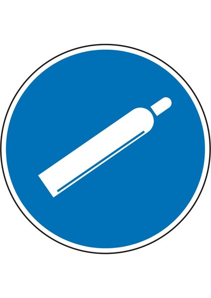 İZMİR SERİGRAFİ Basınçlı Tüpler 30 cm Çap 2.6 mm PVC Uyarı Levhası