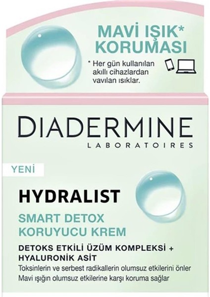 Hydralist Detoks Koruyucu Krem 50 Ml. 2'li (Üzüm Kompleksi-Hyaluronik Asit)