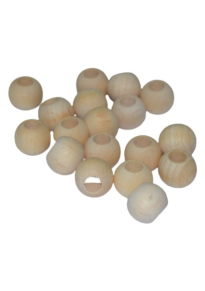 10 mm Ham İşlenmemiş Ahşap Boncuk 100 gr ( ort 250 / 300 Adet )