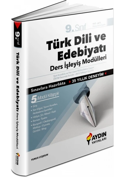 Aydın Yayınları 9. Sınıf Türk Dili ve Edebiyatı Ders İşleyiş Modülleri