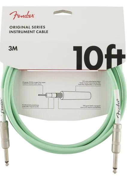 Original Series Instrument Cables 3 Metre - Surf Green Enstrüman Kablosu