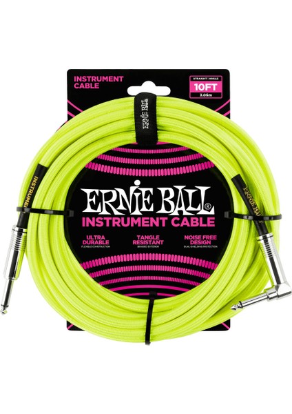 Ernieball P06080 10ft / Enstrüman Kablosu