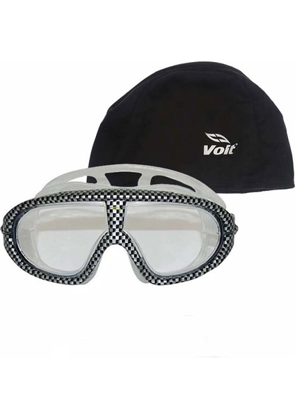 Storm Yüzücü Gözlüğü Karbon + Voit Bone Siyah