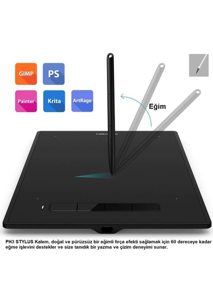 Star G960S 12.5x8.25" Grafik Tablet 8192 Basınç 4 Tuşlu