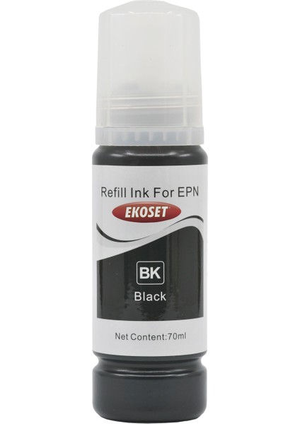 EkoTank L3110/L3150/L3156/L3160/L5190 Uyumlu Siyah Muadil Mürekkep 103 serisi 70ML