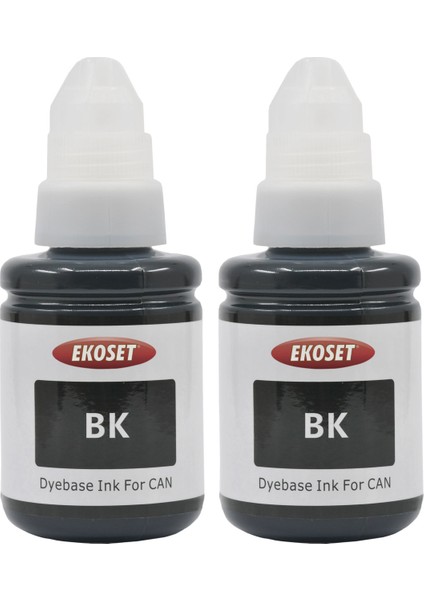 Canon Pixma G3400 G3410 G3411 G3415 uyumlu Siyah mürekkep 2 adet 135 ml