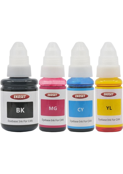 Canon ve Tanklı yazıcı Mürekkebi 4 Renk