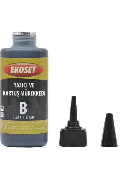 Ekoset Bitmeyen Tanklı Yazıcılar İçin 4 Renk 400Ml Mürekkep 4X100Ml