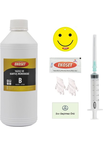 L355 L365 Uyumlu Siyah Muadil Mürekkep 1 Litre