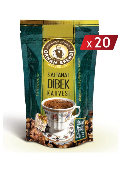 Orhan Efendi Saltanat Dibek Kahvesi 200 gr x 20 Adet