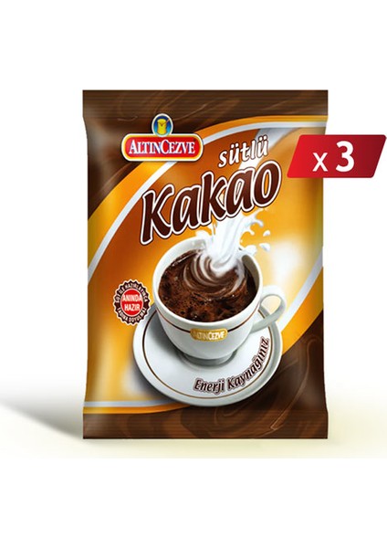 Altın Cezve Kakao Sütlü 250 Gr x 3 Paket