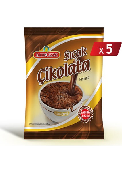 Altın Cezve Sıcak Çikolata 250 Gr x 5 Adet