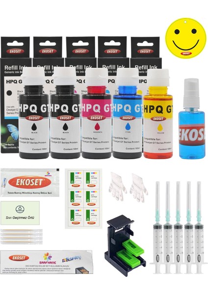HP 2633 2632 2630 2620 HP 304 Uyumlu Kartuş Dolum Seti Renkli 5'li Set fiyatları