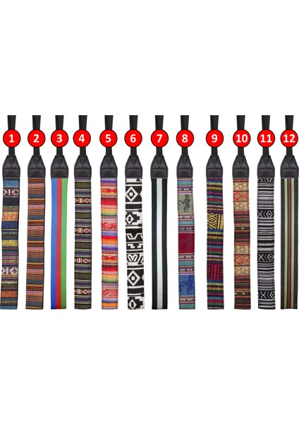 Fotoğraf Makinesi Pattern Dslr Retro Askı Kayışı Canon Nikon Sony 1