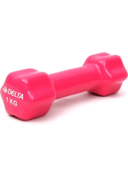 1 kg x 1 Adet Deluxe Pvc Kaplama Fuşya Demir Dambıl DS5013