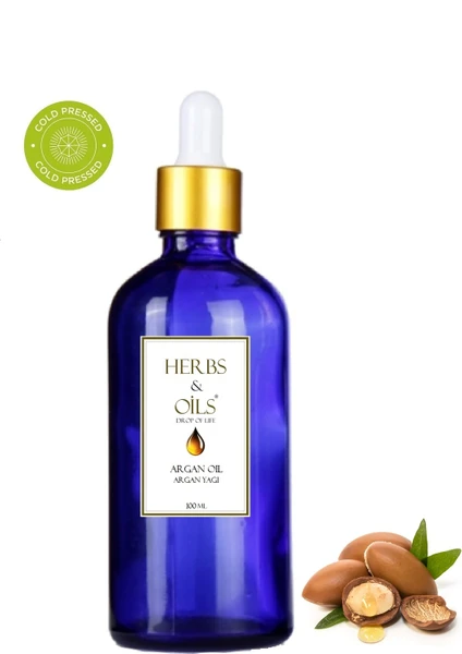 Herbs & Oils Argan Oil Cold Press Argan Yağı 100 ml Soğuk Sıkım