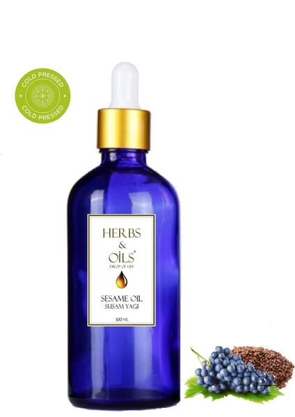 Herbs & Oils Grape Seed Oil  Üzüm Çekirdeği Yağı 100 Ml