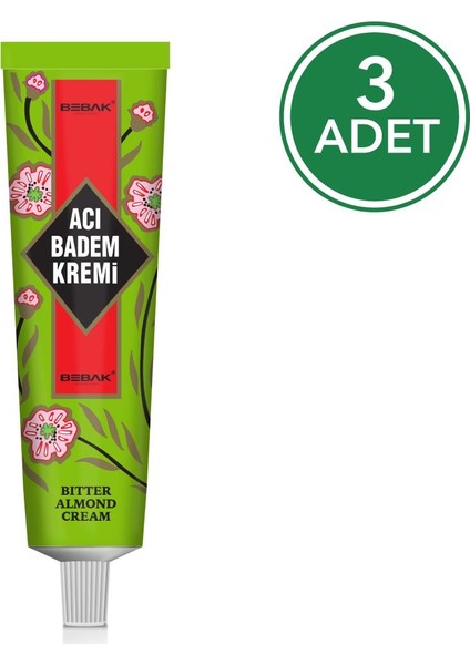 Acı Badem Kremi 30 ml Tüp 3 Adet