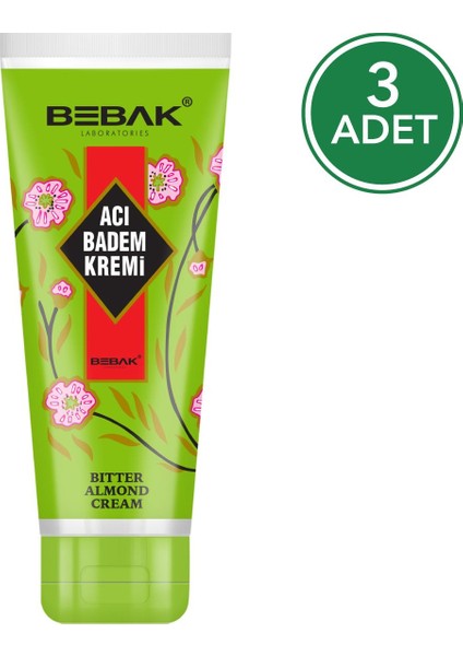 Acı Badem Kremi 70 ml Tüp 3 Adet