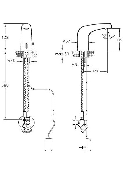 Wing Fotoselli Lavabo Bataryası Aquasee A47104 fiyatları