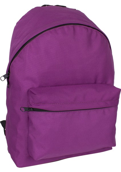 126 Mor Su Geçirmez Kumaş Unisex Günlük ve Okul Sırt Çantası, Ayarlanabilir Askılı 20L, 43x30x12 cm