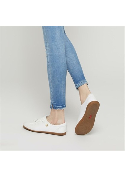 Jojo Beyaz Kadın Deri Sneaker Ayakkabı V3 fırsatları