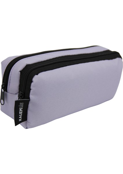 Çift Bölmeli Keten Kalemlik Lila