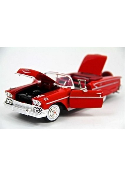 Motormax Diecast 1958 Chevy Impala 1:24 Model Araç - Kırmızı