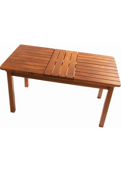 Ahşap Bahçe Balkon Mutfak Masası -Kaş 4 Ayak 80 x 140 cm