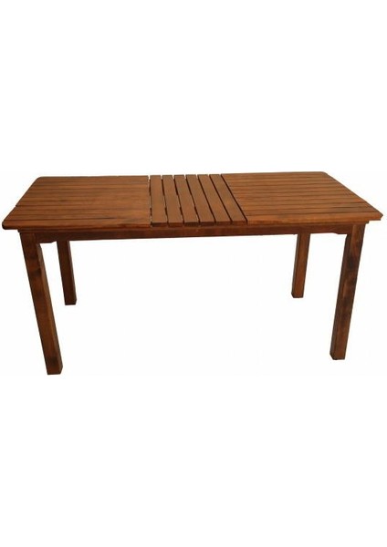 Ahşap Bahçe Balkon Mutfak Masası -Kaş 4 Ayak 80 x 140 cm