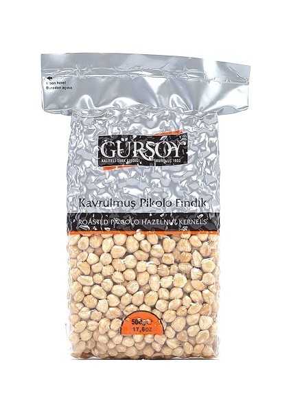 Gürsoy Kavrulmuş Pikolo Fındık Vakum Paket 500 G