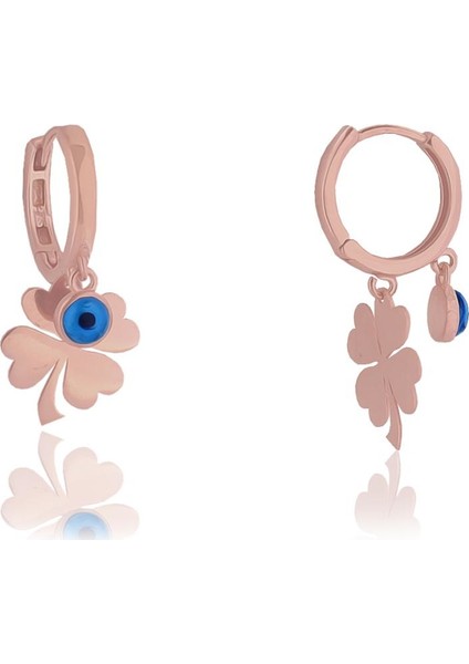 Söğütlü Si̇lver Yonca ve Nazar Boncuğu Küpe