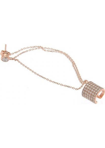 Söğütlü Si̇lver Rose Kıkırdak Küpe