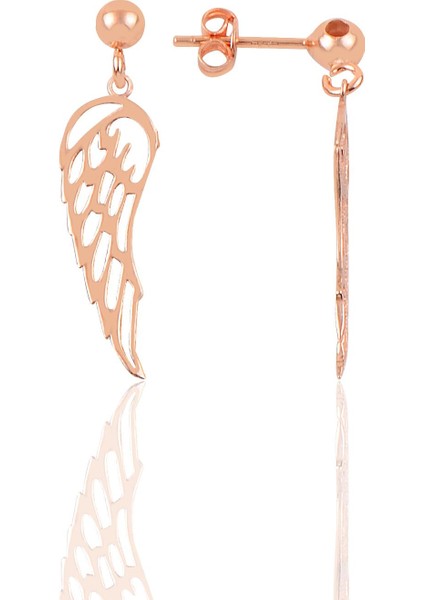 Söğütlü Si̇lver Gümüş Kanat Modeli Küpe