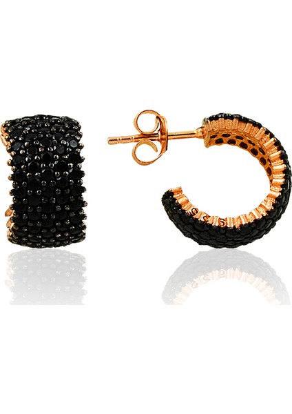 Söğütlü Si̇lver Beş Sıralı Onix Taşlı Tamtur Küpe