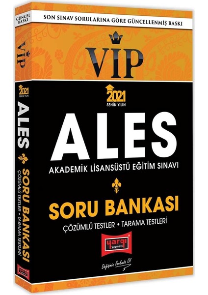 ALES 2021 VIP Tamamı Çözümlü Soru Bankası