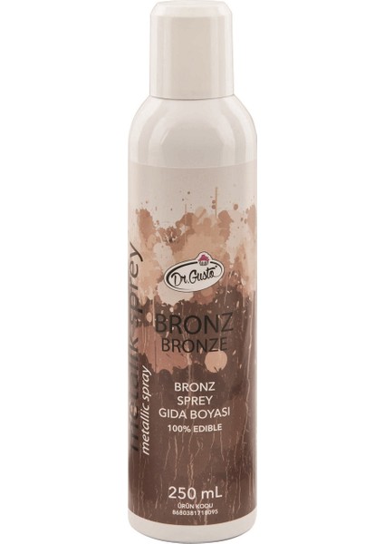 Sprey Gıda Boyası Bronz 250 ml