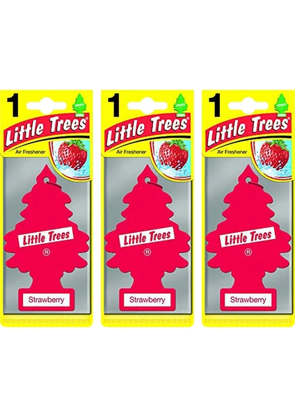 Little Trees Strawberry Çilek Aromalı Oto Kokusu 3 Adet