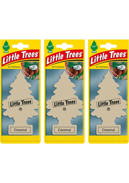 Little Trees Coconut Hindistan Cevizi Aromalı Oto Kokusu 3 Adet