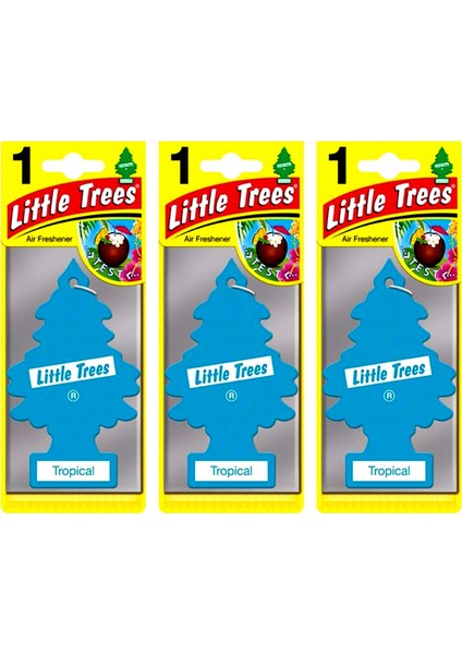 Little Trees Tropikal Aromalı Asma Oto Kokusu 3 Adet