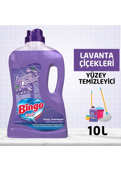 Fresh Yüzey Temizleyici 2,5 lt Lavanta Çiçekleri Ekonomi Paketi4'lü