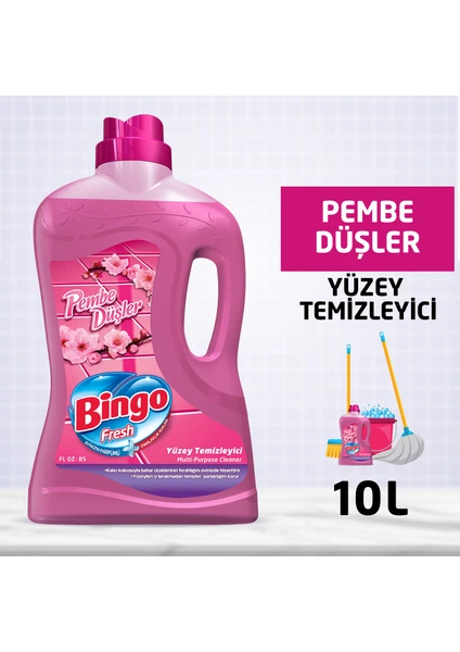 Fresh Yüzey Temizleyici 2,5 lt Pembe Düşler Ekonomi Paketi 4'lü