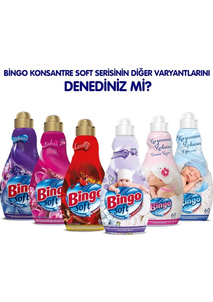 Soft Konsantre Çamaşır Yumuşatıcısı Bahar 1440 ml Ekonomi Paketi 4'lü