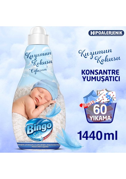 Soft Konsantre Çamaşır Yumuşatıcısı Oğluşum 1440 ml