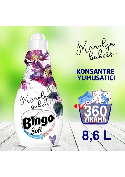 Soft Konsantre Çamaşır Yumuşatıcısı Manolya Bahçesi 1440 ml Ekonomi Paketi 6'lı