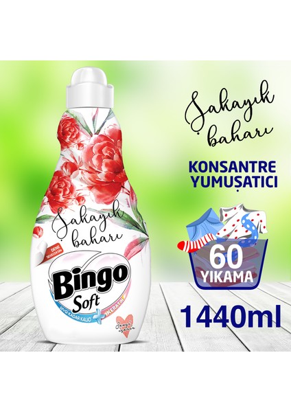 Konsantre Soft Şakayık Baharı Çamaşır Yumuşatıcı 1440 ml