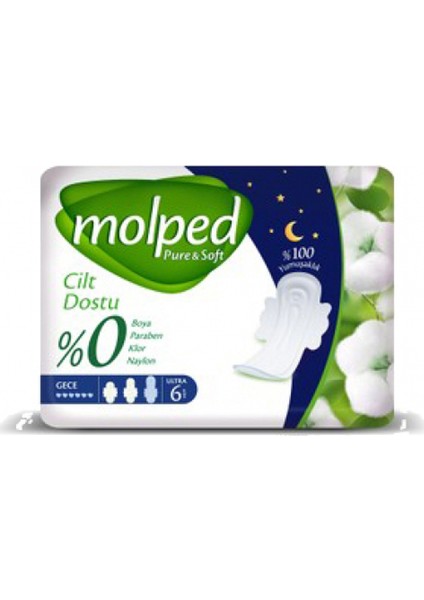 Pure&soft Gece Tekli 6'lı Paket-24'lü