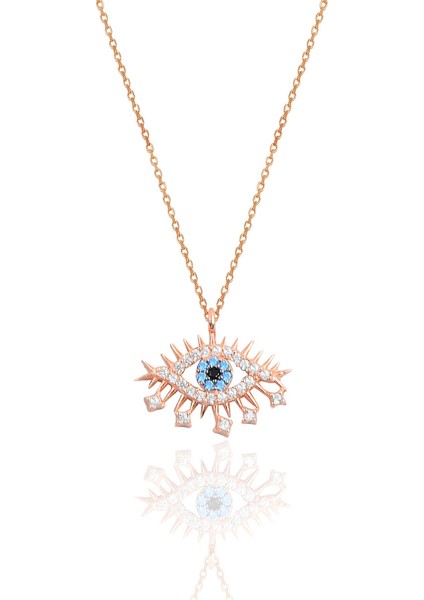 925 Ayar Rose Gümüş Lareyn Modeli Zarif Tasarımlı Kadın Kolye – Şık ve Özel Hediye Seçeneği