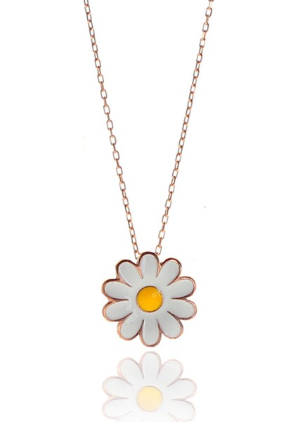 Gümüş Papatya Kolye