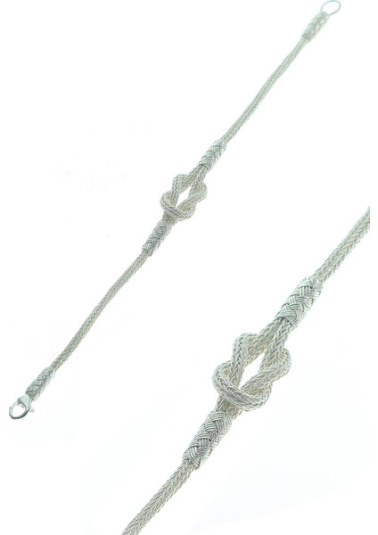 Gümüş Kazaziye Kafesli Bileklik